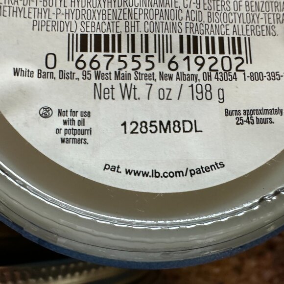 NWT Lot of 3 White Barn Midnight Snow 1-Wick 7 oz Essential Oils Scented Candles - Picture 4 of 4